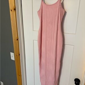 Elegant Pink Maxi Dress